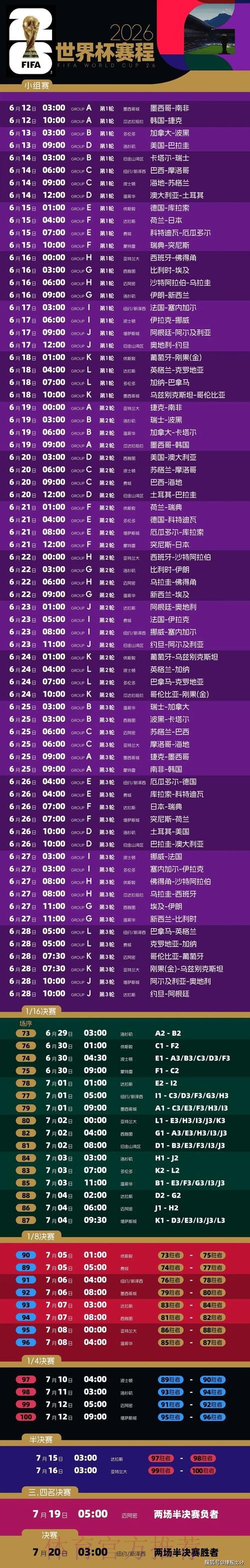 2026年世界杯央视直播全程赛况解析